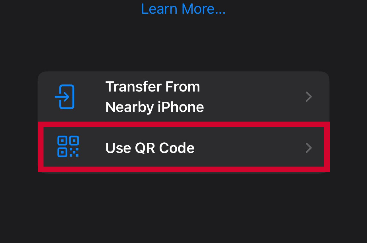 iOS QR Code Scanner Screenshot